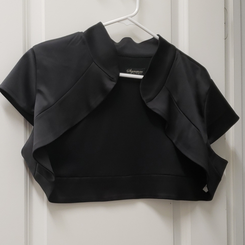 Black sateen jacket